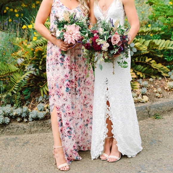 Show Me Your Mumu Wedding Shoes Floral Maxi - Picture 4 of 5